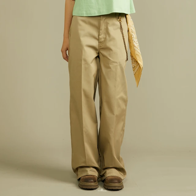 【Dickies】女款沙色斜紋可拆卸肩帶休閒中長裙｜DK012331CH1 歷史價格詳細信息