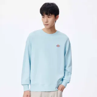 【Dickies】男款冰藍色純棉胸前大Logo印花休閒連帽大學T｜DK011038D69 歷史價格詳細信息