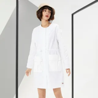 Dickies女款白色純棉科技感印花寬版連帽大學T/帽T|DK010826C4D 歷史價格詳細信息