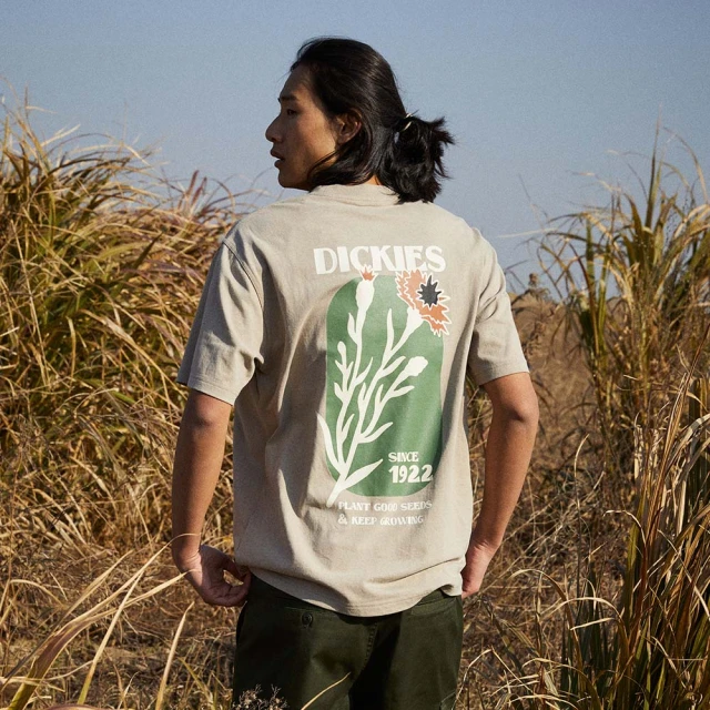 Dickies男女款砂金石綠防水Logo印花圖案後背包|DK008935F96 歷史價格詳細信息