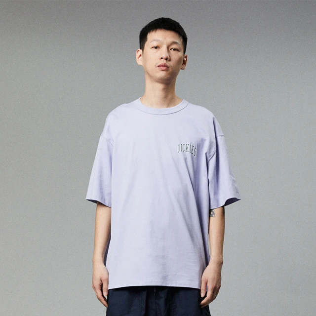 【Dickies】女款宇宙藍紫色純棉短版胸前Logo織標短袖T恤｜DK011775H18 歷史價格詳細信息