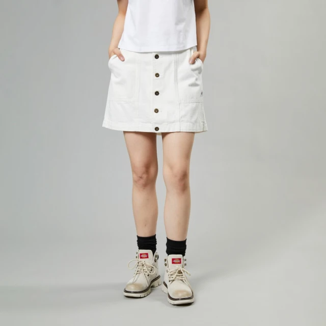 Dickies女款白色純棉品牌刺繡短版連帽大學T|DK012326C4D 歷史價格詳細信息