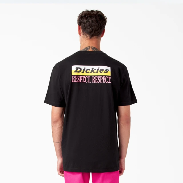 Dickies男女款黑色純棉背面圖案印花短袖T恤|DK012180BLK 歷史價格詳細信息
