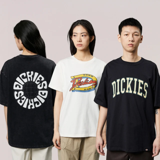 Dickies  男生短袖上衣/圓領T恤/夏天必備款 LOGO純棉短T 文字T 零碼 白色/藍色/軍綠WS45A 歷史價格詳細信息