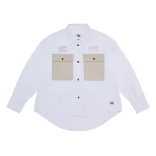 Dickies女款白色純棉科技感印花寬版連帽大學T/帽T|DK010826C4D 歷史價格詳細信息