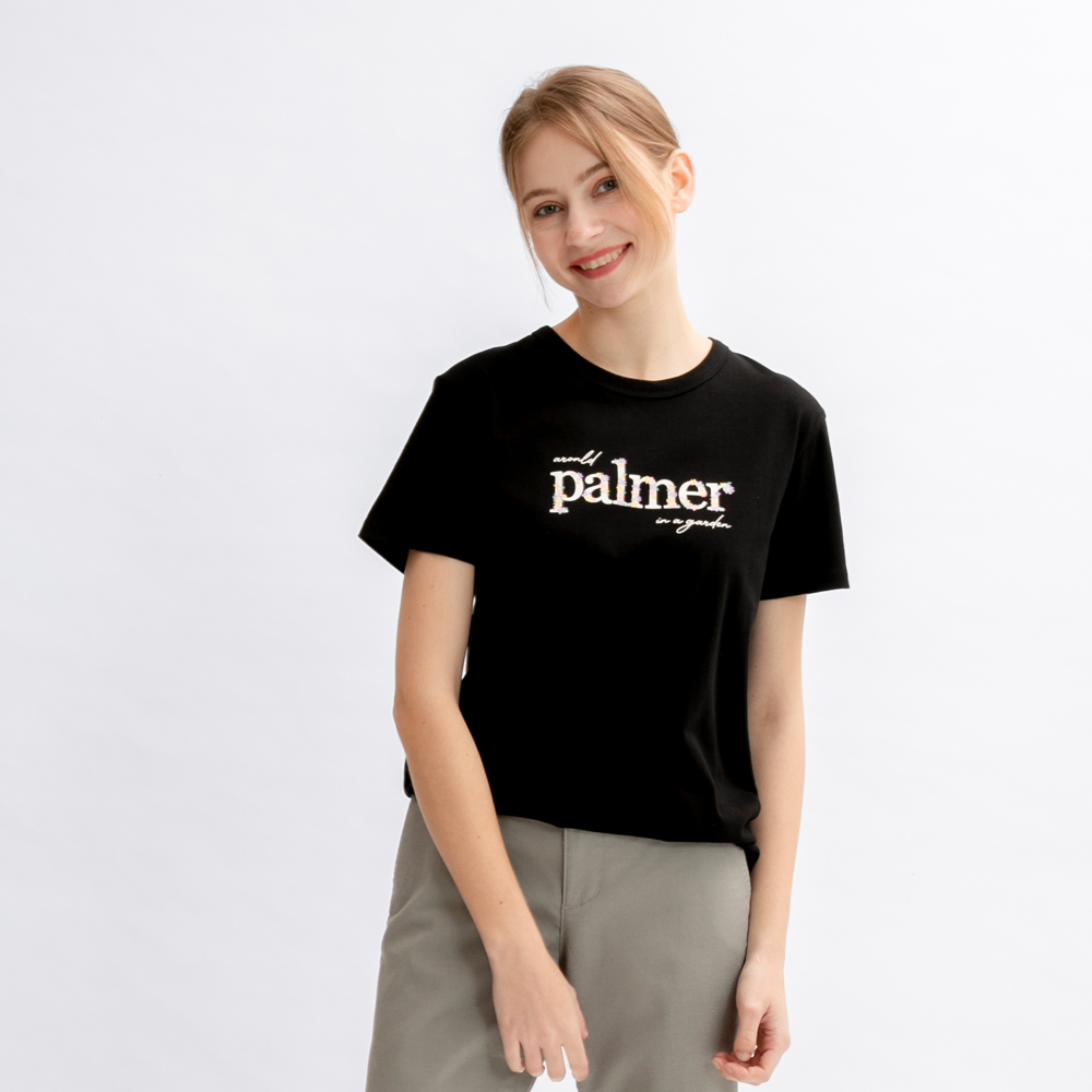 【Arnold Palmer 雨傘】女裝-小傘刺繡彈性花紗網眼布POLO衫(粉紅色) 歷史價格詳細信息