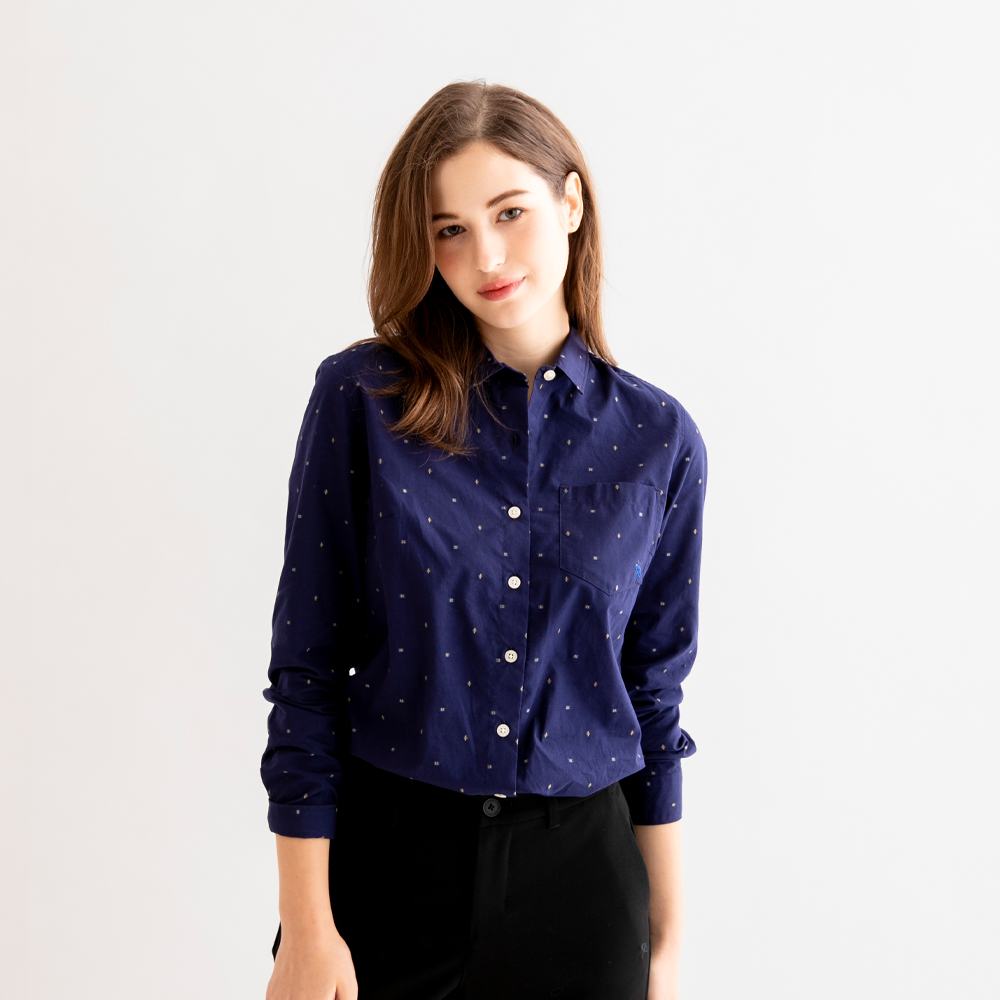 【Arnold Palmer 雨傘】女裝-小傘刺繡彈性花紗網眼布POLO衫(粉紅色) 歷史價格詳細信息