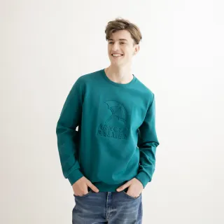 【Arnold Palmer 雨傘】男裝-學院風LOGO刺繡條紋長袖襯衫(藍色) 歷史價格詳細信息