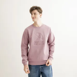 【Arnold Palmer 雨傘】男裝-學院風LOGO刺繡條紋長袖襯衫(藍色) 歷史價格詳細信息