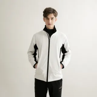 【Arnold Palmer 雨傘】男裝-立體LOGO長袖圓領大學T(黑灰色) 歷史價格詳細信息