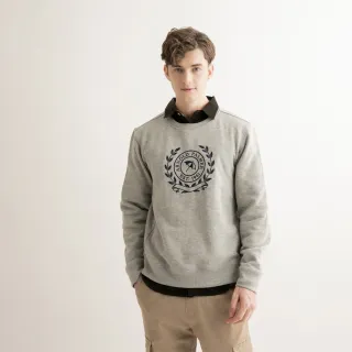 【Arnold Palmer 雨傘】男裝-學院風LOGO刺繡條紋長袖襯衫(藍色) 歷史價格詳細信息