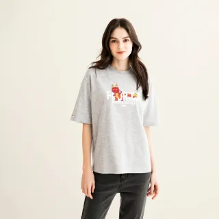 【Arnold Palmer 雨傘】中性款-Care Bears標語印花OVERSIZE短袖T-白色(多款任選) 歷史價格詳細信息