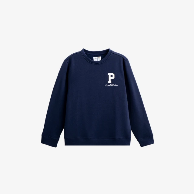 【Arnold Palmer 雨傘】男裝-學院風LOGO刺繡條紋長袖襯衫(藍色) 歷史價格詳細信息