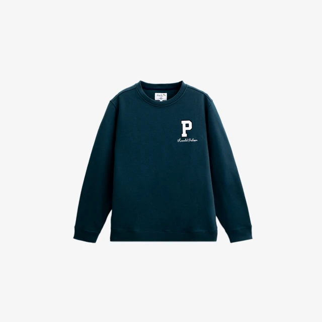 【Arnold Palmer 雨傘】男裝-學院風LOGO刺繡條紋長袖襯衫(藍色) 歷史價格詳細信息