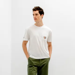 【Arnold Palmer 雨傘】男裝-小傘刺繡細節配色POLO衫(藍色) 歷史價格詳細信息