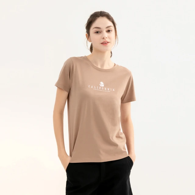 【Hang Ten】女裝-純棉加州海岸印花短袖T恤(粉) 歷史價格詳細信息
