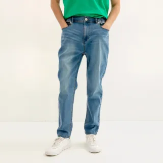 牛仔褲鬆緊牛仔褲 藍 長褲男士 縮口 窄管 牛仔哈倫褲韓版 束腳 緊腿褲男 秋冬 歷史價格詳細信息