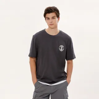 【Hang Ten】男裝-RELAXED FIT BCI純棉加州熊主題印花T恤(卡其) 歷史價格詳細信息
