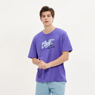 【Hang Ten】男裝-RELAXED FIT BCI純棉加州熊主題印花T恤(卡其) 歷史價格詳細信息