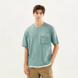 【Hang Ten】男裝-RELAXED FIT BCI純棉加州熊主題印花T恤(卡其) 歷史價格詳細信息