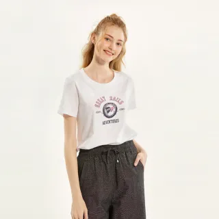 【Hang Ten】女裝-REGULAR FIT BCI純棉加州熊左胸刺繡短袖T恤(淺綠) 歷史價格詳細信息