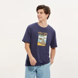 【Hang Ten】男裝-RELAXED FIT BCI純棉加州熊主題印花T恤(卡其) 歷史價格詳細信息