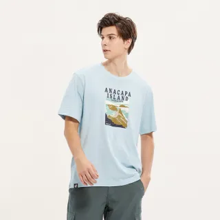【Hang Ten】男裝-RELAXED FIT BCI純棉加州熊主題印花T恤(卡其) 歷史價格詳細信息