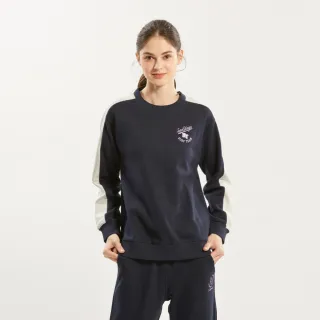 【Hang Ten】女裝-雙面布保暖可樂字復古印花休閑大學T(黃) 歷史價格詳細信息