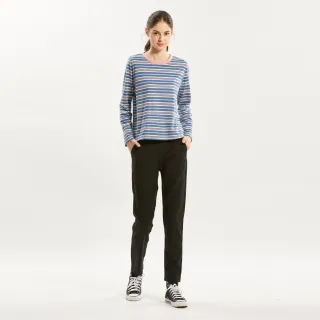 【Hang Ten】女裝-鬆緊腰頭高腰直筒牛仔長褲(深藍) 歷史價格詳細信息