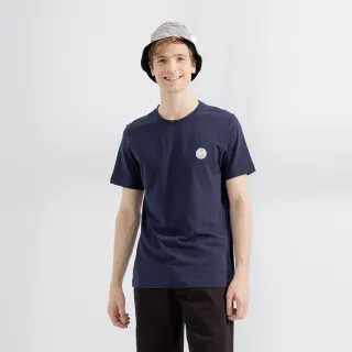 【Hang Ten】男裝-有機棉美式圓標LOGO印花T恤(卡其) 歷史價格詳細信息