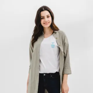 【Hang Ten】有機棉-女裝全棉經典腳丫LOGO素面T-多款選 歷史價格詳細信息