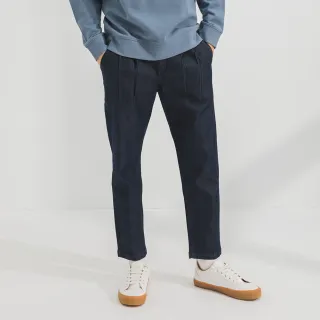 【Hang Ten】男裝-TAPERED FIT錐形打褶鬆緊腰頭九分褲-灰卡其 歷史價格詳細信息