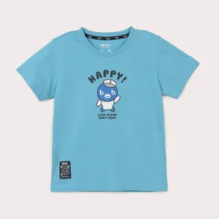 【Hang Ten】童裝-Big Blue有機棉印花短袖T恤-藍 歷史價格詳細信息
