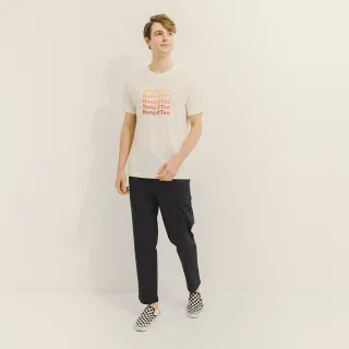 【Hang Ten】男裝-TAPERED FIT錐形打褶鬆緊腰頭九分褲-灰卡其 歷史價格詳細信息