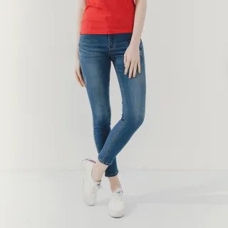 【Hang Ten】女裝-環保再生紗TAPERED FIT鬆緊腰頭九分褲丹寧褲-深藍 歷史價格詳細信息