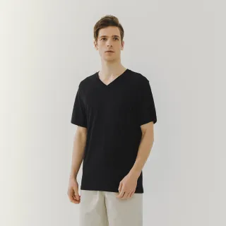 男純棉短袖V領T恤M-4XL 短袖T恤男夏季V領緊身丅恤潮流夏裝有領純白色上衣服純棉冰絲短袖 休閑立 歷史價格詳細信息