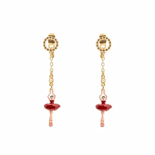 【Les Nereides】迷你芭蕾-紅鑽耳環 歷史價格詳細信息