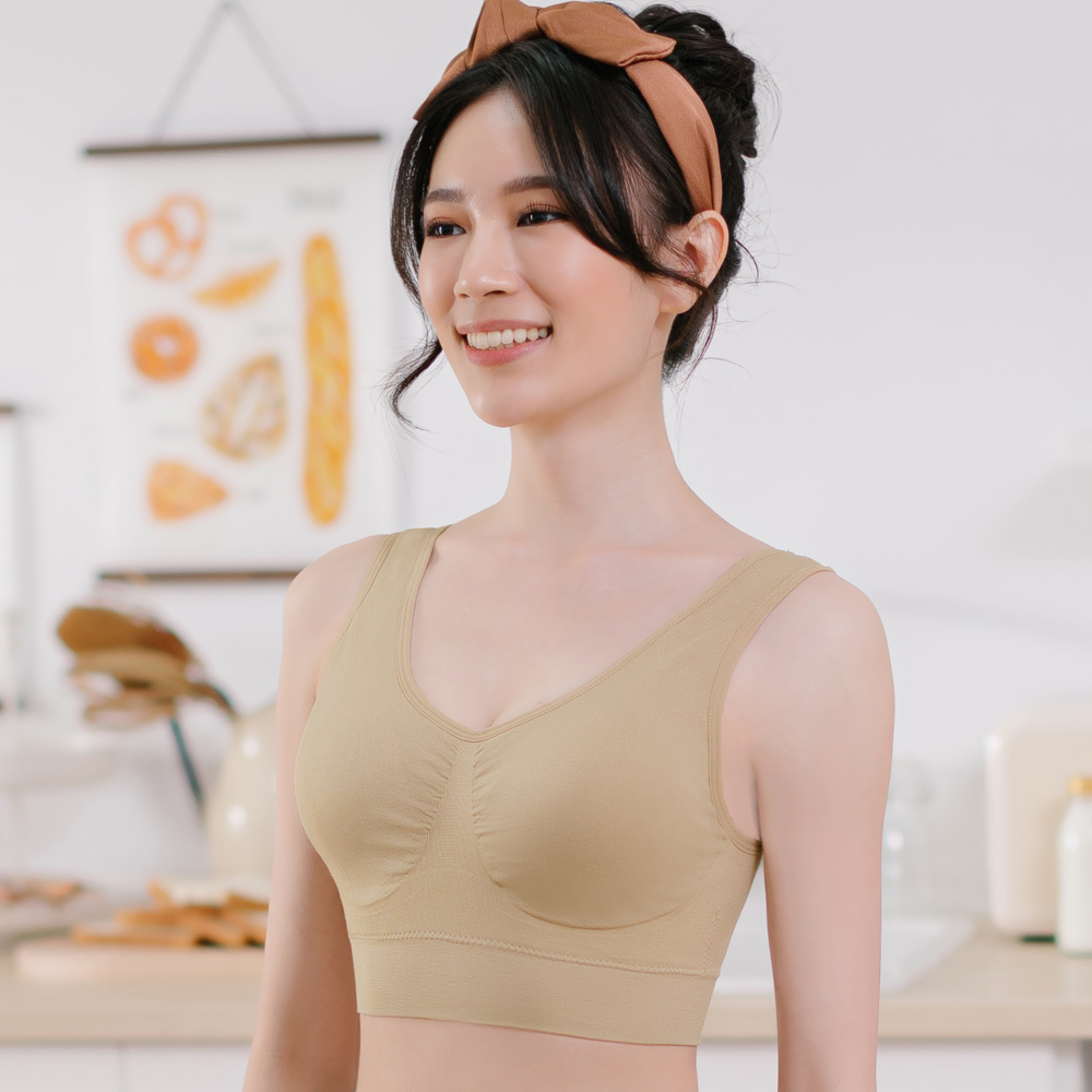 【Daima 黛瑪】無鋼圈 加大尺碼 莫代爾/零著感/細肩/超柔軟BRA TOP(5件組) 歷史價格詳細信息