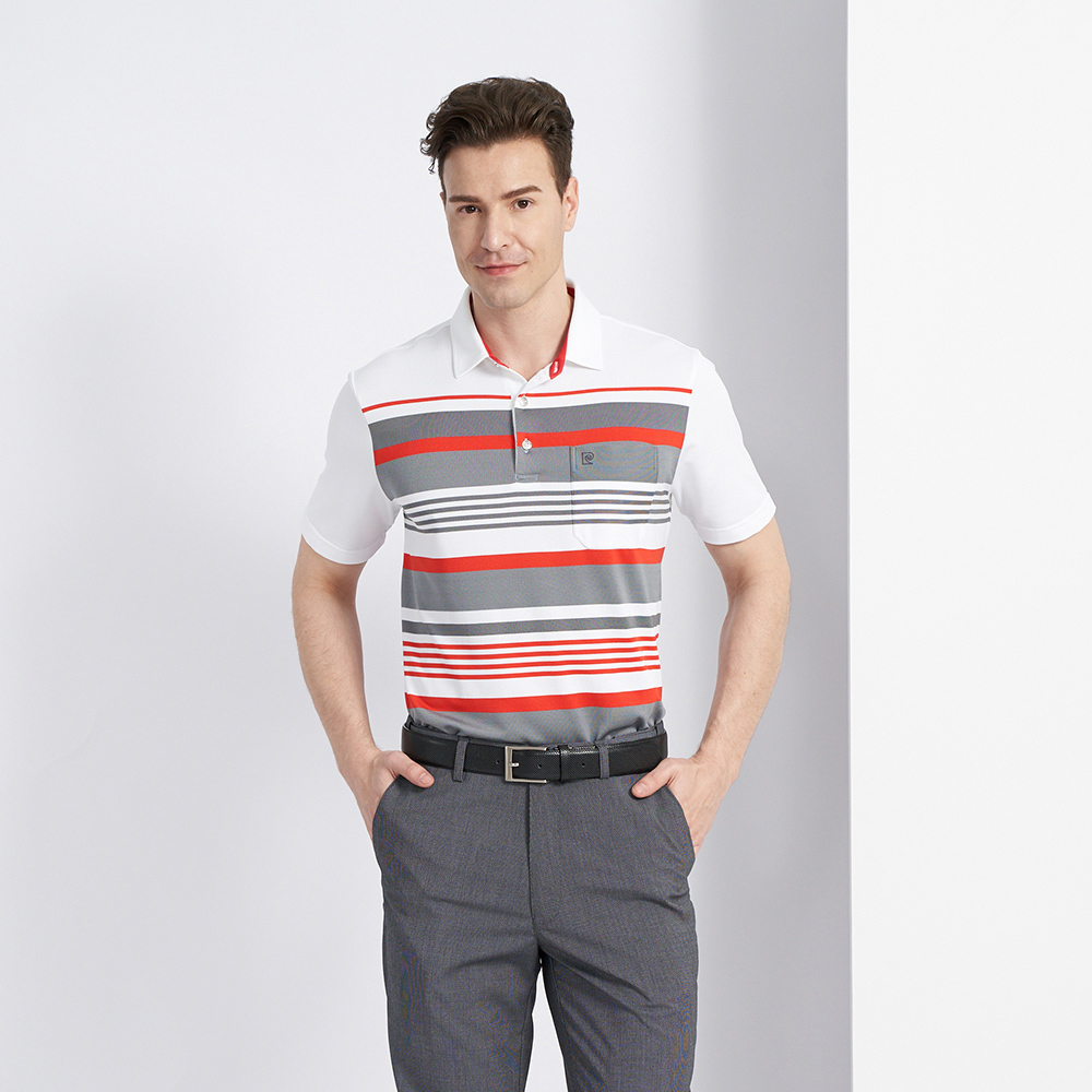 【pierre cardin 皮爾卡登】男款 定位橫條短袖POLO衫-深藍色 (5237264-38) 歷史價格詳細信息