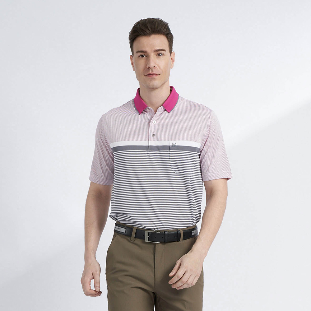 【pierre cardin 皮爾卡登】男款 定位橫條短袖POLO衫-深藍色 (5237264-38) 歷史價格詳細信息