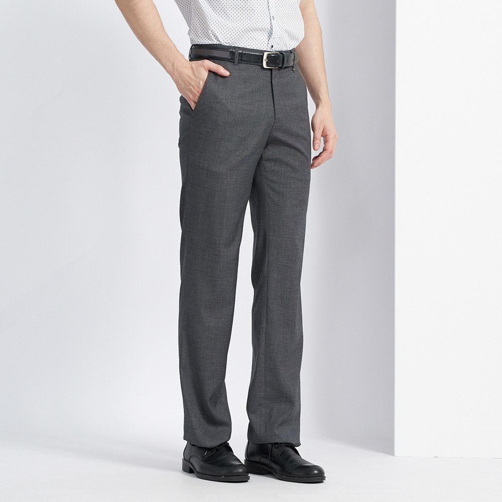 【pierre cardin 皮爾卡登】男款 縲縈混紡彈性素色平口西裝長褲-灰色 (5227843-95) 歷史價格詳細信息