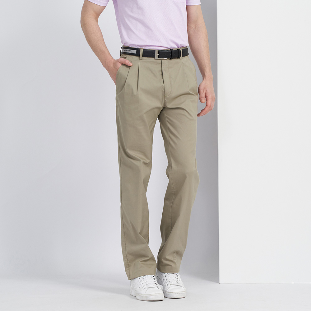 【pierre cardin 皮爾卡登】 男款 棉質彈力經典直筒型休閒長褲-卡其色 (7217882-82) 歷史價格詳細信息