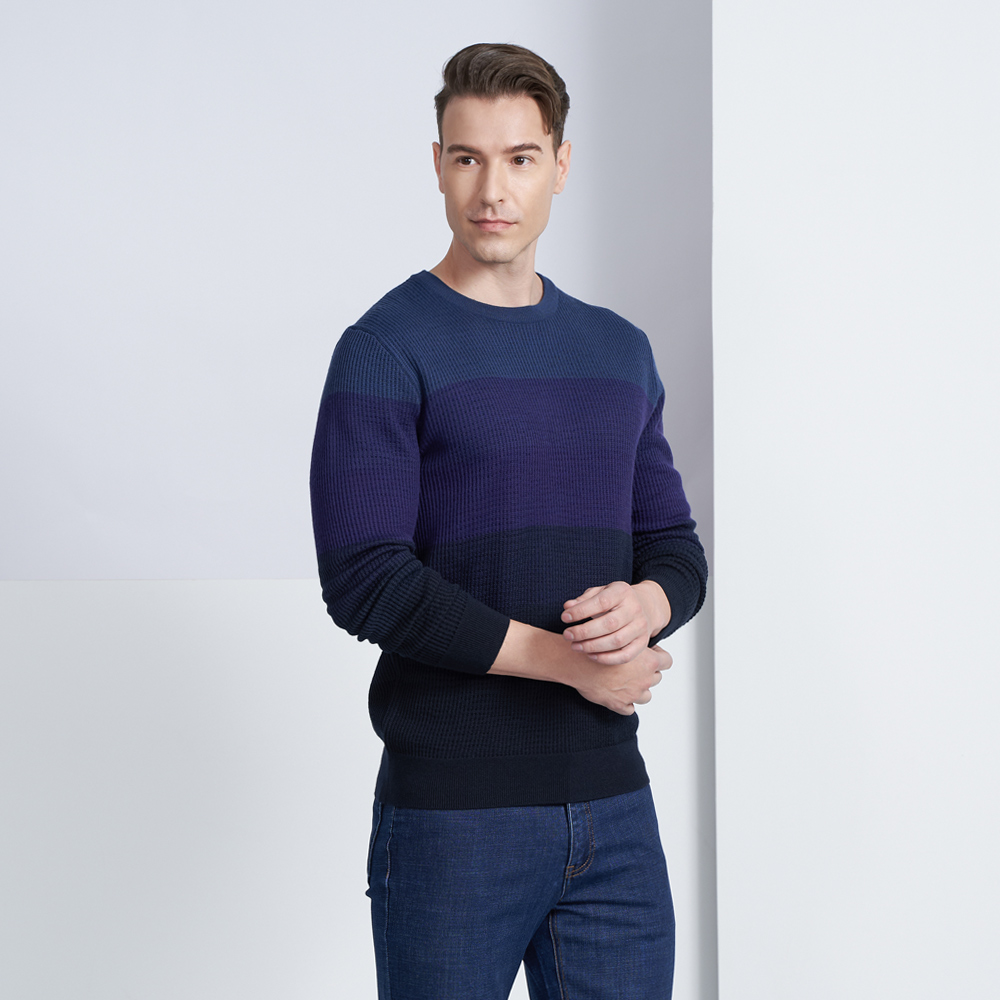 【pierre cardin 皮爾卡登】男款 混紡羊毛V領菱格緹花針織毛衣背心-深藍色(5225461-38) 歷史價格詳細信息