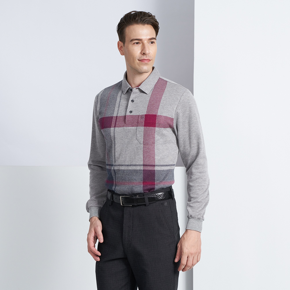 【pierre cardin 皮爾卡登】商務休閒 蓄熱保暖刷毛定位直條長袖POLO衫-粉色(5225286-76) 歷史價格詳細信息