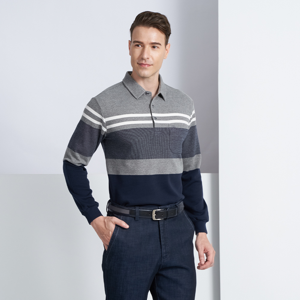 【pierre cardin 皮爾卡登】商務休閒 蓄熱保暖刷毛定位直條長袖POLO衫-粉色(5225286-76) 歷史價格詳細信息