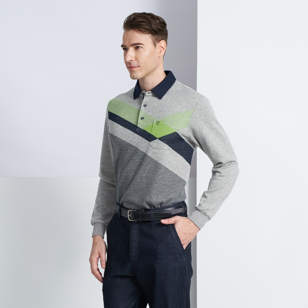 【pierre cardin 皮爾卡登】商務休閒 蓄熱保暖刷毛定位直條長袖POLO衫-粉色(5225286-76) 歷史價格詳細信息