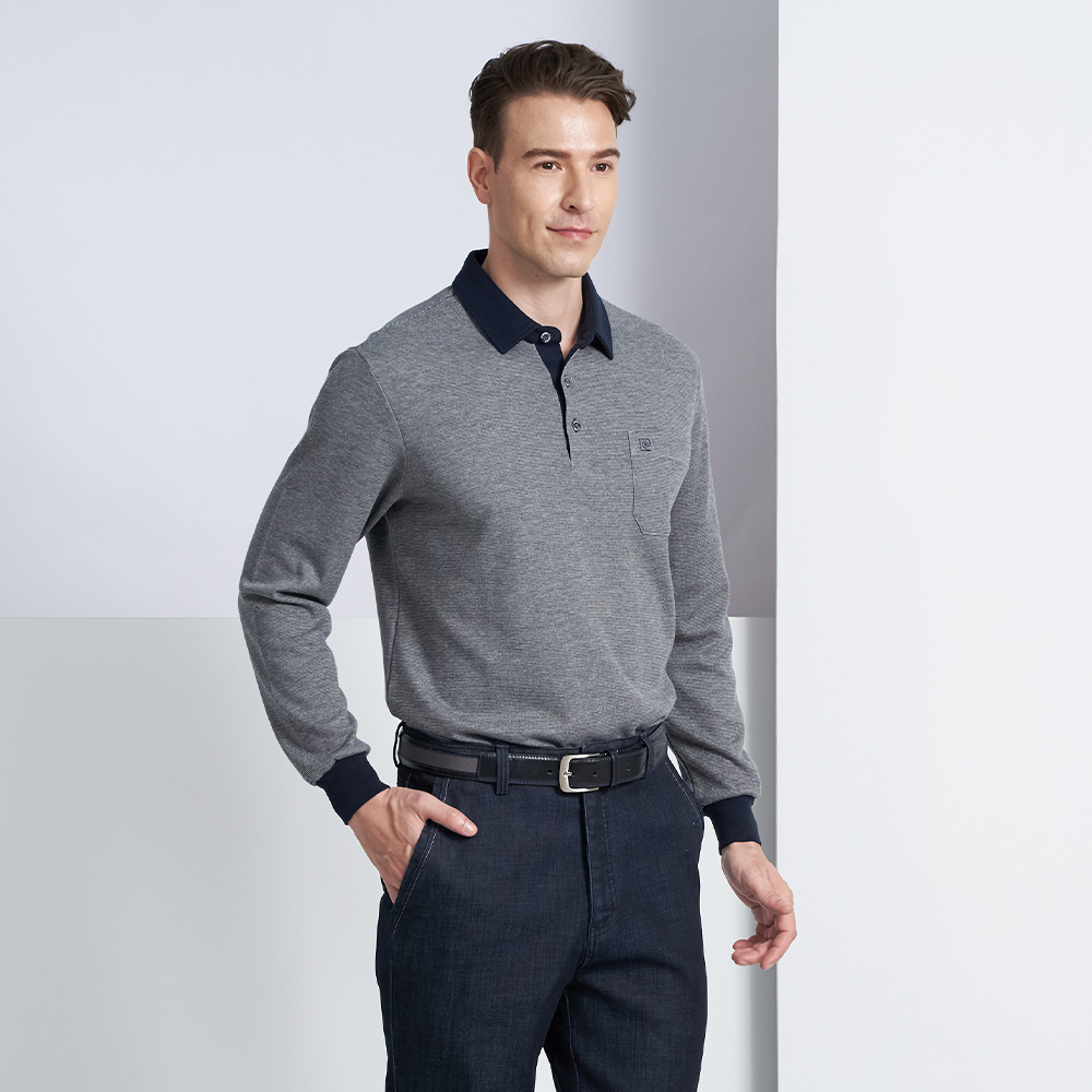 【pierre cardin 皮爾卡登】商務休閒 蓄熱保暖刷毛定位直條長袖POLO衫-粉色(5225286-76) 歷史價格詳細信息