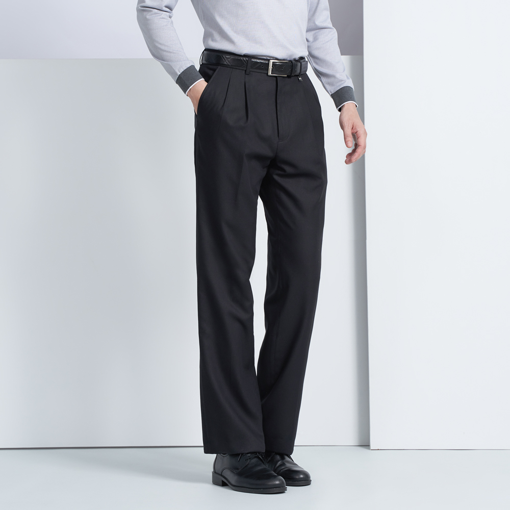 【pierre cardin 皮爾卡登】男款 暗緹花平口西裝褲-深藍色(5225842-38) 歷史價格詳細信息