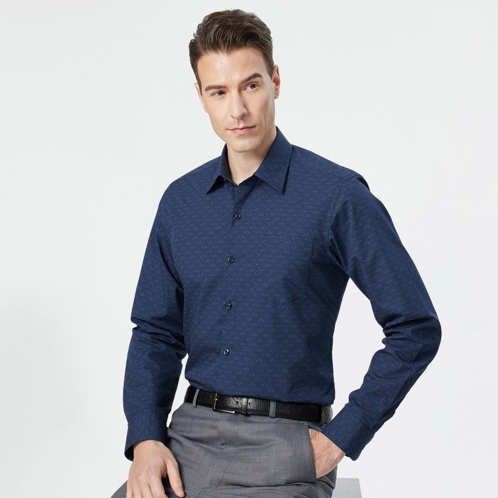 【pierre cardin 皮爾卡登】男襯衫 純棉正裝商務男士棉質素色長袖襯衫_灰色(61855-93) 歷史價格詳細信息