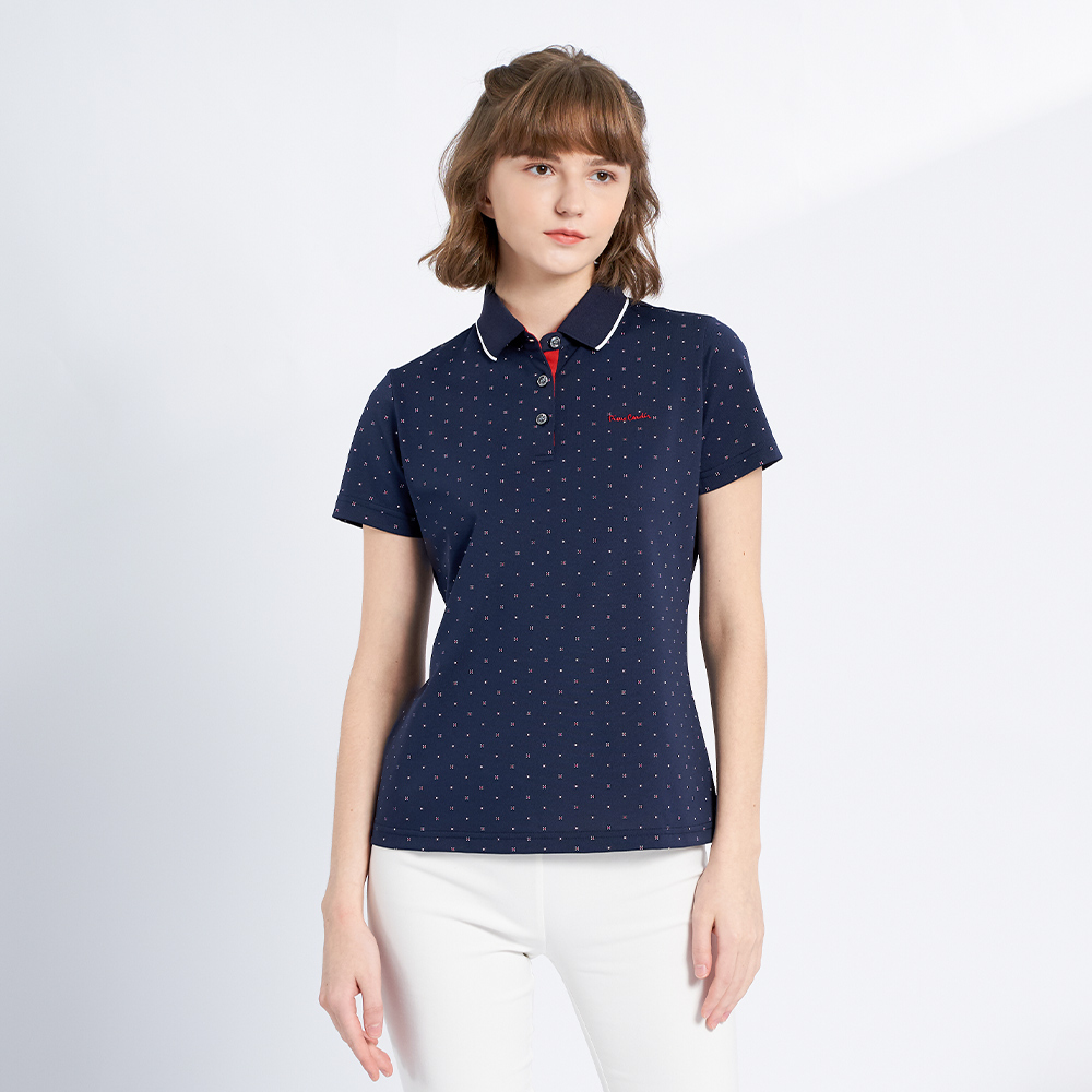 【pierre cardin 皮爾卡登】輕運動 女款 Hi Cool吸濕排汗彈性網眼素面短袖POLO衫-白色(8227291-90) 歷史價格詳細信息